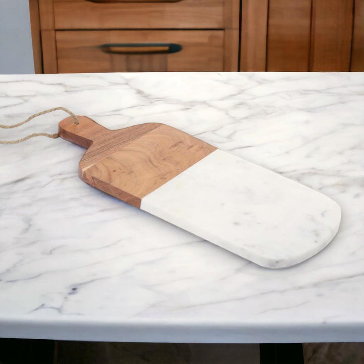 Acacia + Marble Serving Board - Ideal