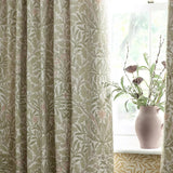 Acorn Stone / Sage Thermal Dimout Pencil Pleat Curtains - additional product view 2