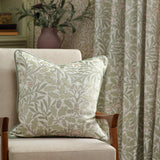 Acorn Stone / Sage Thermal Dimout Pencil Pleat Curtains - additional product view 3