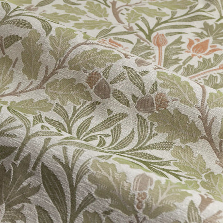 Acorn Stone / Sage Thermal Dimout Pencil Pleat Curtains - additional product view 4