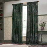 Acorn Thyme / Forest Thermal Dimout Pencil Pleat Curtains - additional product view 5
