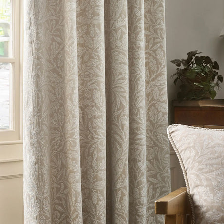 Acorn Tonal Linen Thermal Dimout Pencil Pleat Curtains - additional product view 4