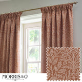 Acorn Tonal Brick Thermal Dimout Pencil Pleat Curtains - additional product view 1