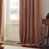 Acorn Tonal Brick Thermal Dimout Pencil Pleat Curtains - additional product view 3