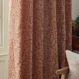 Acorn Tonal Brick Thermal Dimout Pencil Pleat Curtains - additional product view 4