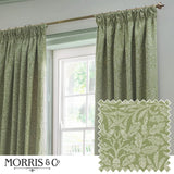 Acorn Tonal Sage Thermal Dimout Pencil Pleat Curtains - additional product view 1