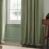 Acorn Tonal Sage Thermal Dimout Pencil Pleat Curtains - additional product view 3