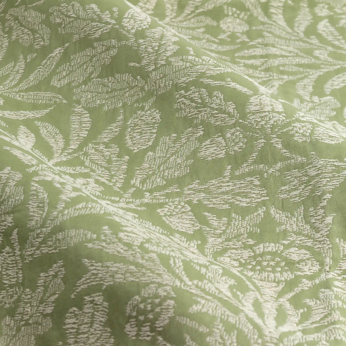 Acorn Tonal Sage Thermal Dimout Pencil Pleat Curtains - additional product view 5