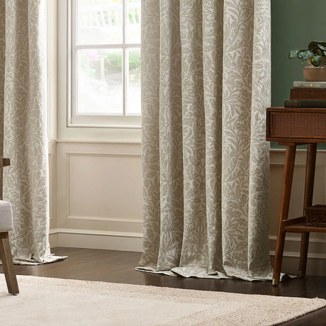 Acorn Tonal Willow Thermal Dimout Pencil Pleat Curtains - additional product view 3