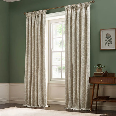 Acorn Tonal Willow Thermal Dimout Pencil Pleat Curtains - additional product view 6
