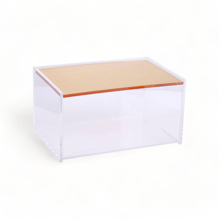 Acrylic Storage Box + Gold Lid - Ideal