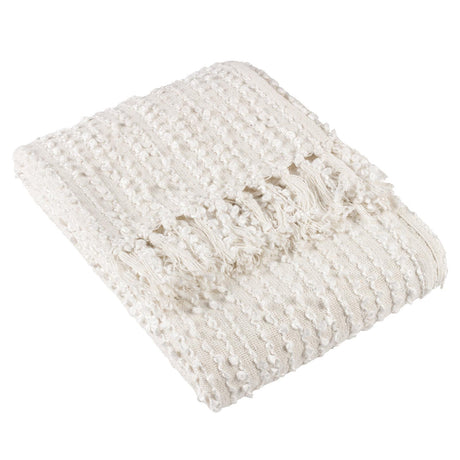 Arvo Woven Tasselled Throw 130cm x 180cm by Wylder