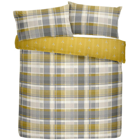 Connolly Check Flannelette Brushed Cotton Duvet Cover by Dreams & Drapes Lodge