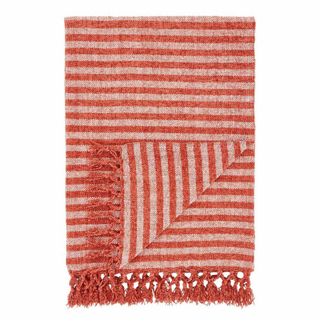 Stripe Chenille Throw Blanket 130cm x 170cm by Catherine Lansfield