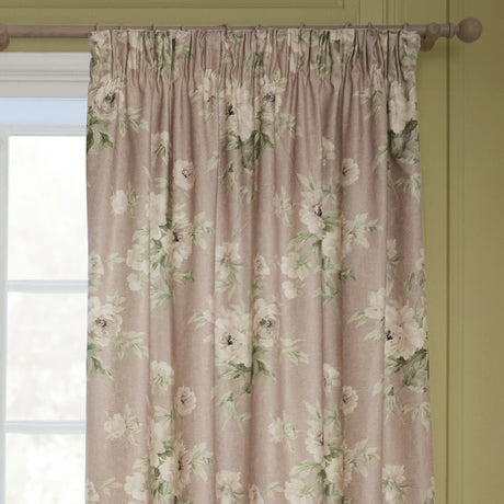 Adele Lined Rose Thermal Dimout Pencil Pleat Curtains - additional product view 2
