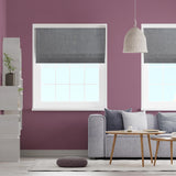 Heritage Steel Made To Measure Roman Blind by Style Furnishings