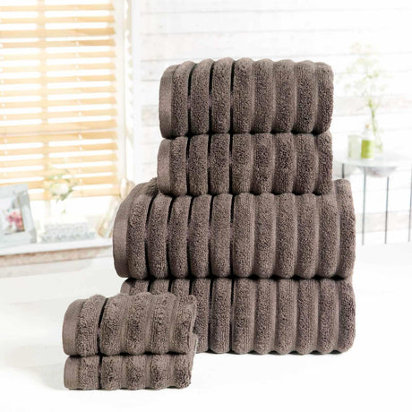 Ribbed 600gsm Towel Bale Set - 2 Piece and 6 Piece by Rapport Home