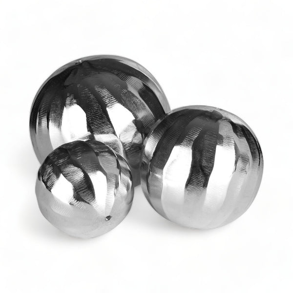 Handcrafted Nickel Atomic Ball Trio