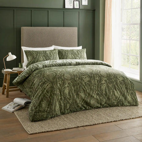 Albus Forest Green Duvet Cover Bedding Set - additional product view 4