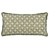 Alexa Geometric Cushion Cover Olive 30 x 60cm - image 2