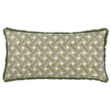 Alexa Geometric Cushion Cover Olive 30 x 60cm - image 2