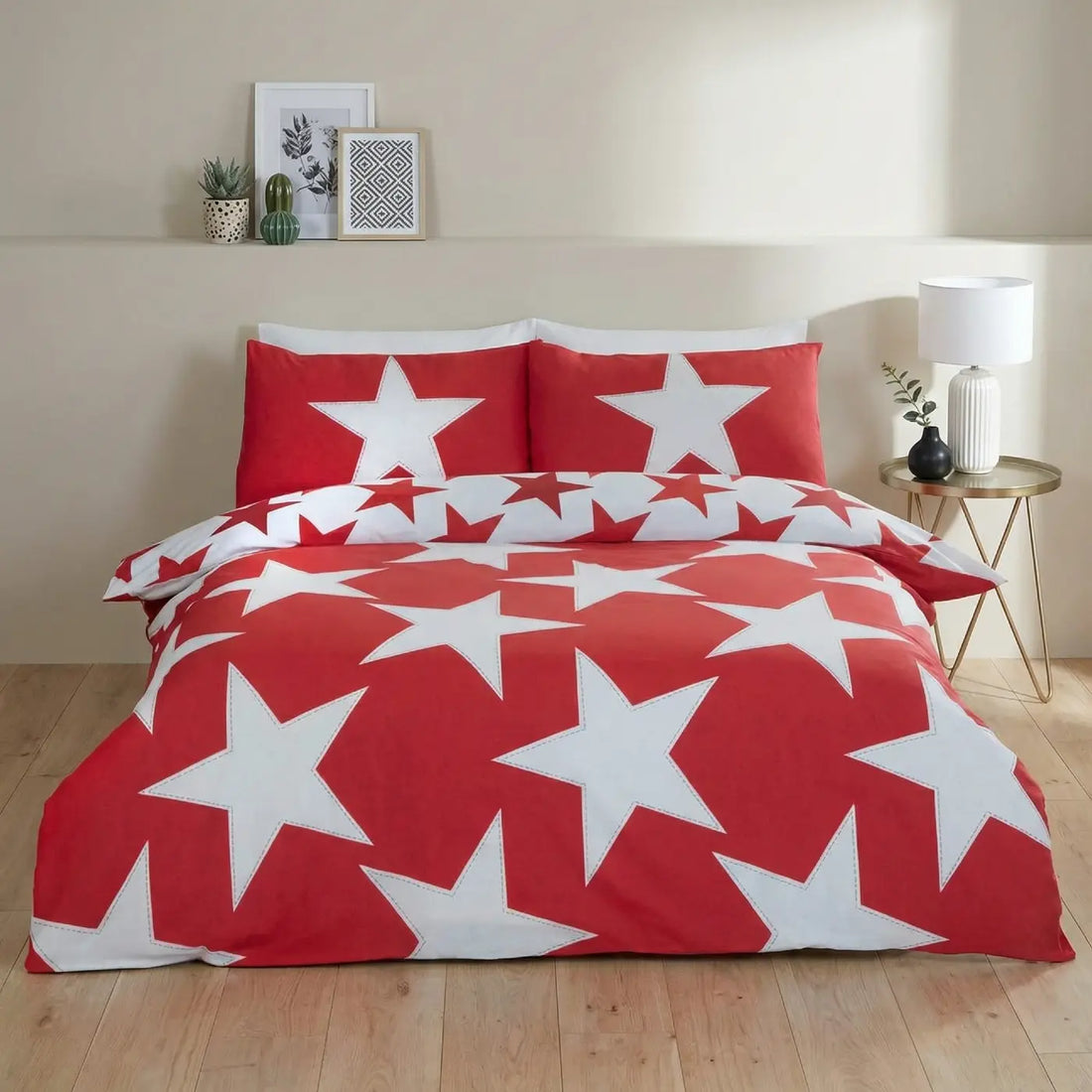 All Stars Red Duvet Cover Bedding Set