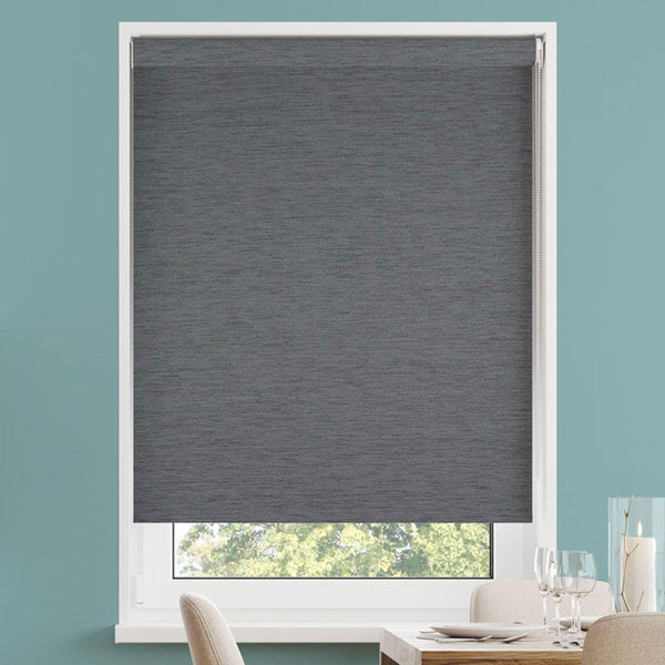 Althea Made to Measure Roller Blind (Blackout) Charcoal - Ideal