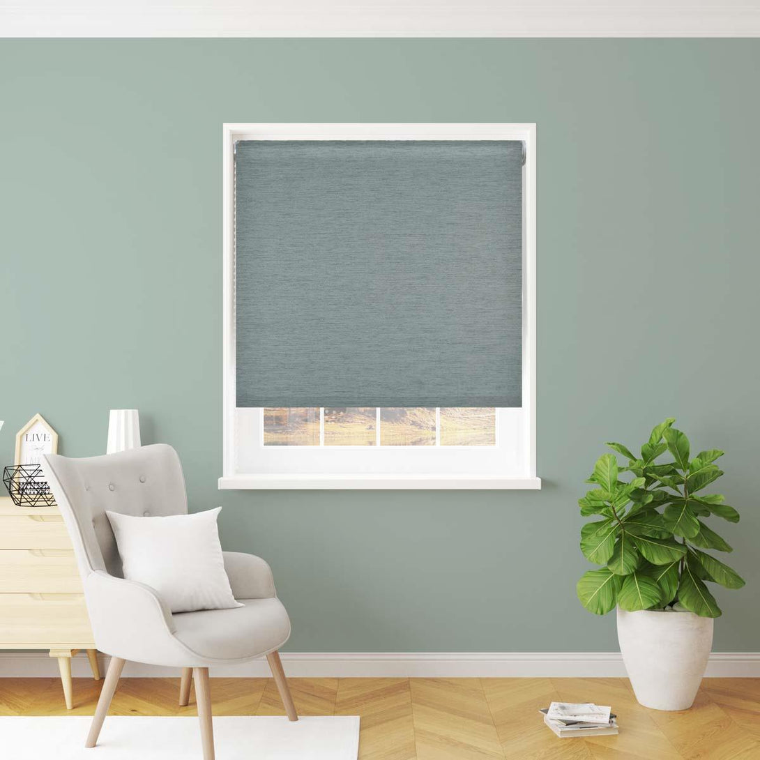 Althea Made to Measure Roller Blind (Blackout) Green - Ideal