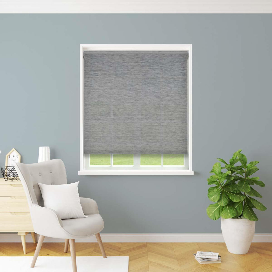 Althea Made to Measure Roller Blind (Dim Out) Grey - Ideal