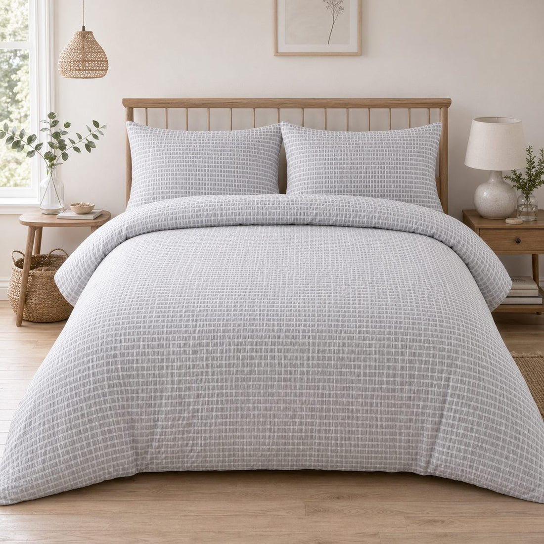 Altro Seersucker Microfibre Duvet Cover Set