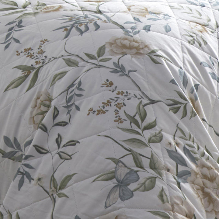 Amelle Quilted Bedspread Green - Ideal