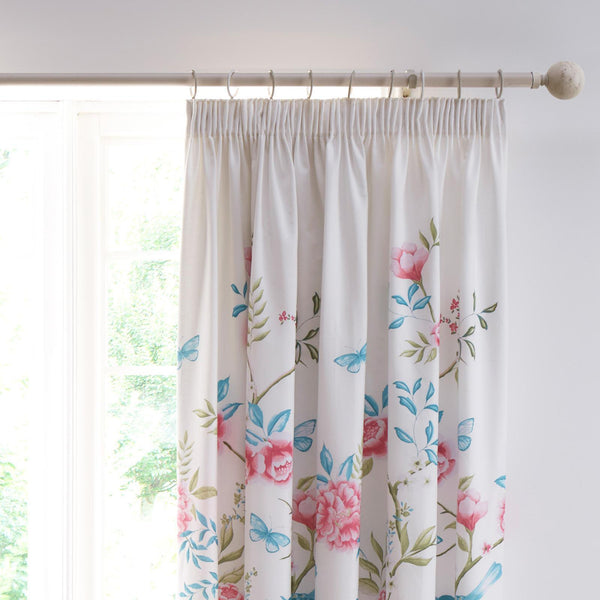Amelle Tape Top Curtains Blue - Ideal