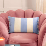 Araya Velvet Blue Cushion Cover 30cm x 50cm - additional product view 1