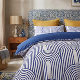 Arches Blue Duvet Cover Bedding Set