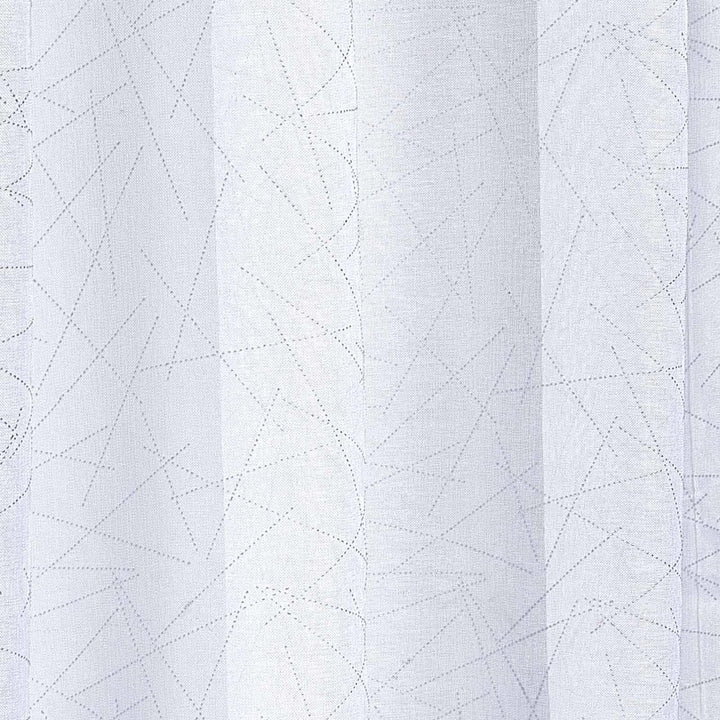 Aries Eyelet Voile Curtain Panel White - Ideal
