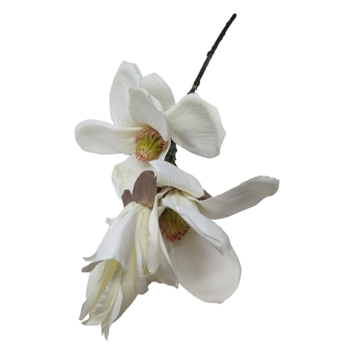 Artificial Magnolia Flower Stem White - Ideal