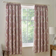 Ashmead Berry Pencil Pleat Curtains Pair - main product image