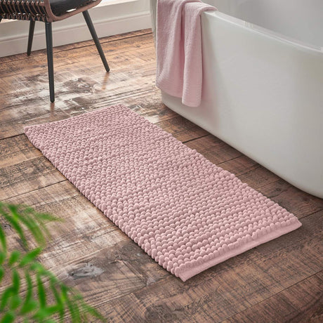 Bianca Aspen Bobble 50x80cm Bath Mat Pink