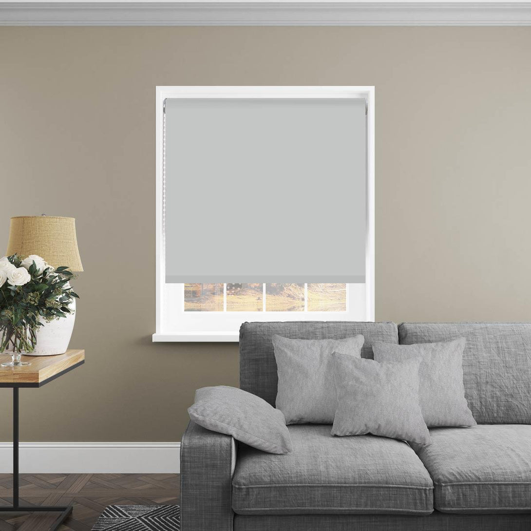 Astra PVC Made to Measure Roller Blind Grey - Ideal