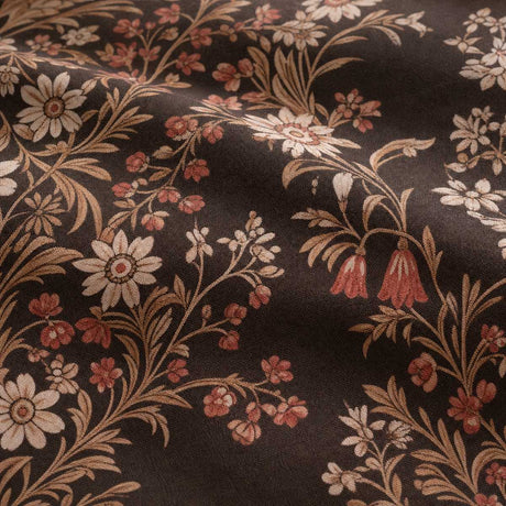 Macro close-up of the spice fabric on the Audrey 100% Cotton Duvet Cover Set