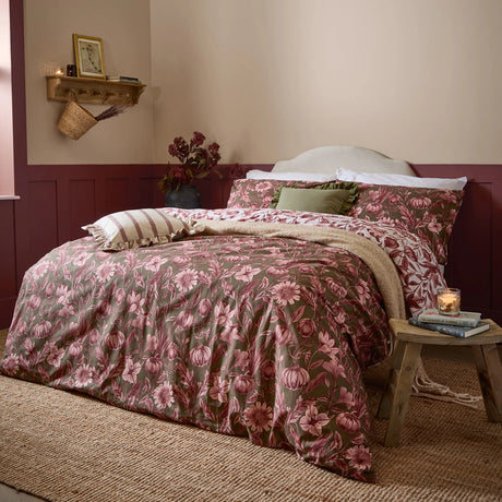 Autumn Garden Reversible Duvet Cover Set image 1