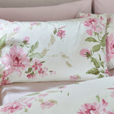 Catherine Lansfield Avebury Floral Reversible Duvet Cover Set with Pillowcase Cream