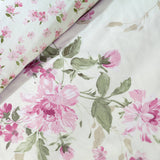 Catherine Lansfield Avebury Floral Reversible Duvet Cover Set with Pillowcase Cream