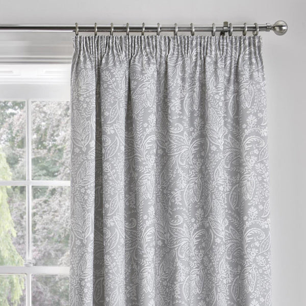 Aveline Tape Top Curtains Grey - Ideal