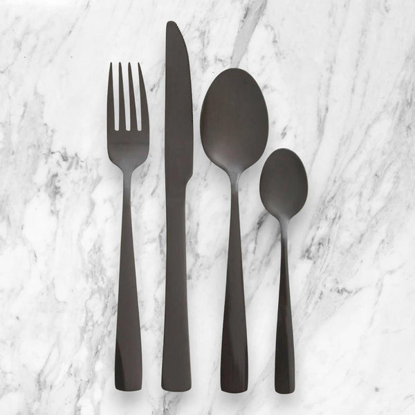 Avie Onyx 16 Piece Cutlery Set - Ideal