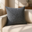 Avon Chenille Cushion Cover and Filled Cushion 18" x 18" (45cm x 45cm) - Charcoal