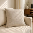 Avon Chenille Cushion Cover and Filled Cushion 18" x 18" (45cm x 45cm) - Natural