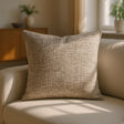 Avon Chenille Cushion Cover and Filled Cushion 18" x 18" (45cm x 45cm) - Taupe