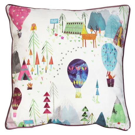 Away We Go Velvet Candyfloss Cushion Cover 55cm x 55cm - additional product view 1
