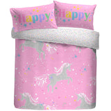 Unicorn Glow Kids Duvet Cover Set by Bedlam